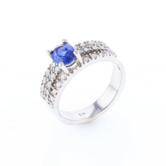 Sapphire Triple Band Ring