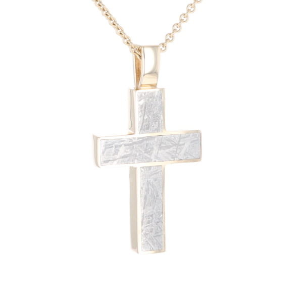 Meteorite Cross Pendant