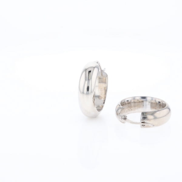 Hollow Round Tube Hoop Earrings