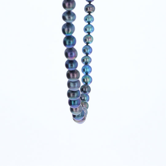 Cultured Tahitian Blue Pearl Strand Necklace