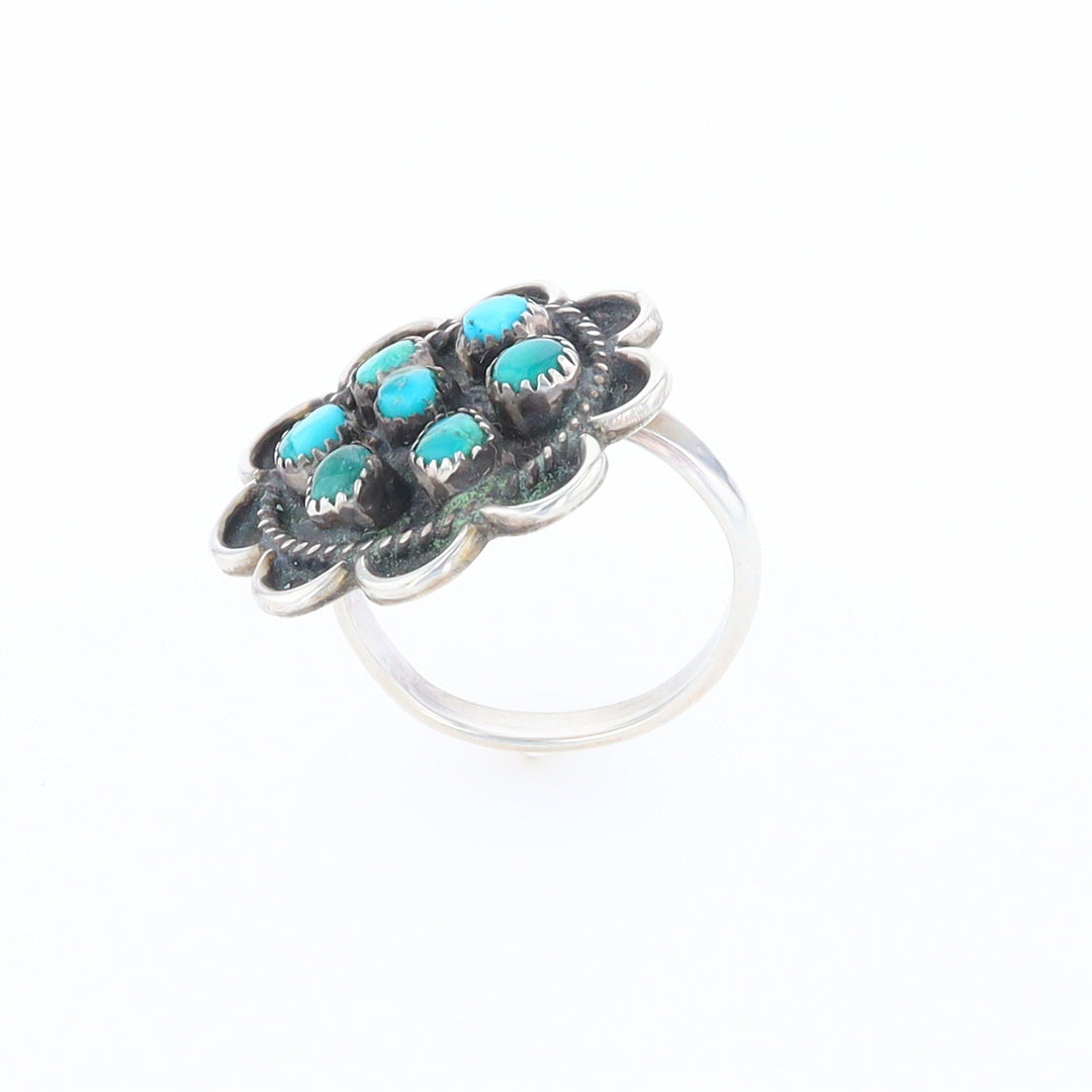 Turquoise Flower Ring