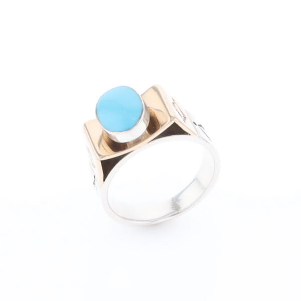 Bezel Set Turquoise Ring