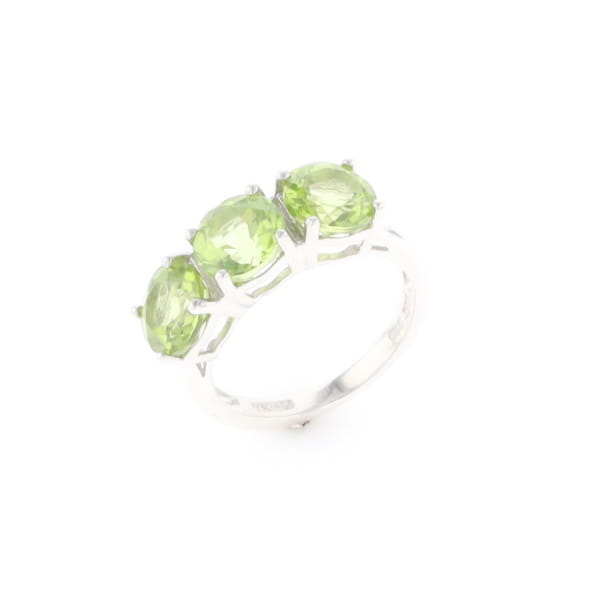Triple Peridot Ring