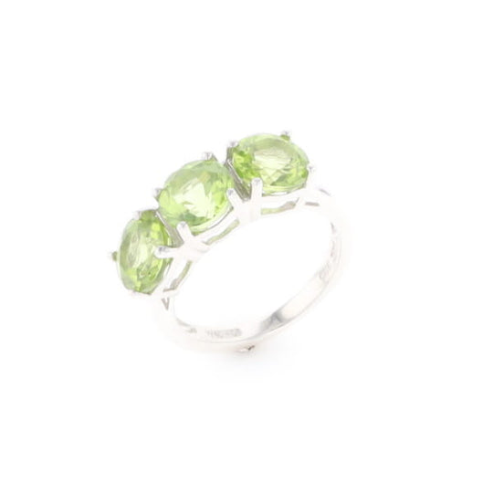 Triple Peridot Ring