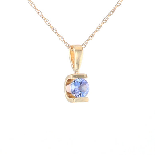 Solitaire Tanzanite Pendant