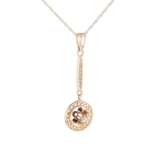Buttercup Filigree Vintage Pendant