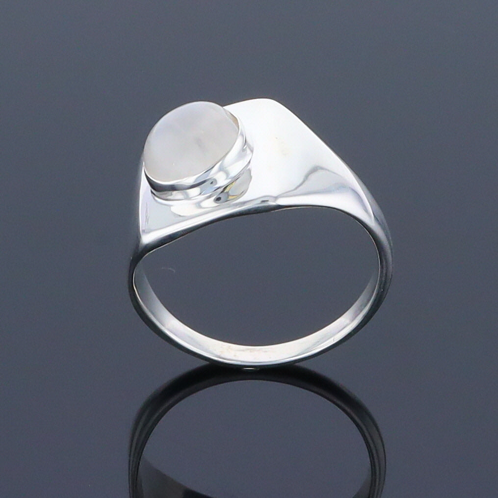 Bezel Moonstone Ring