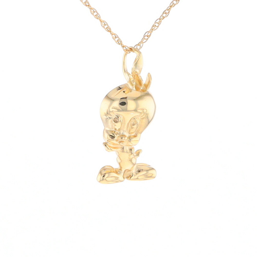 Gold Tweety Bird Pendant