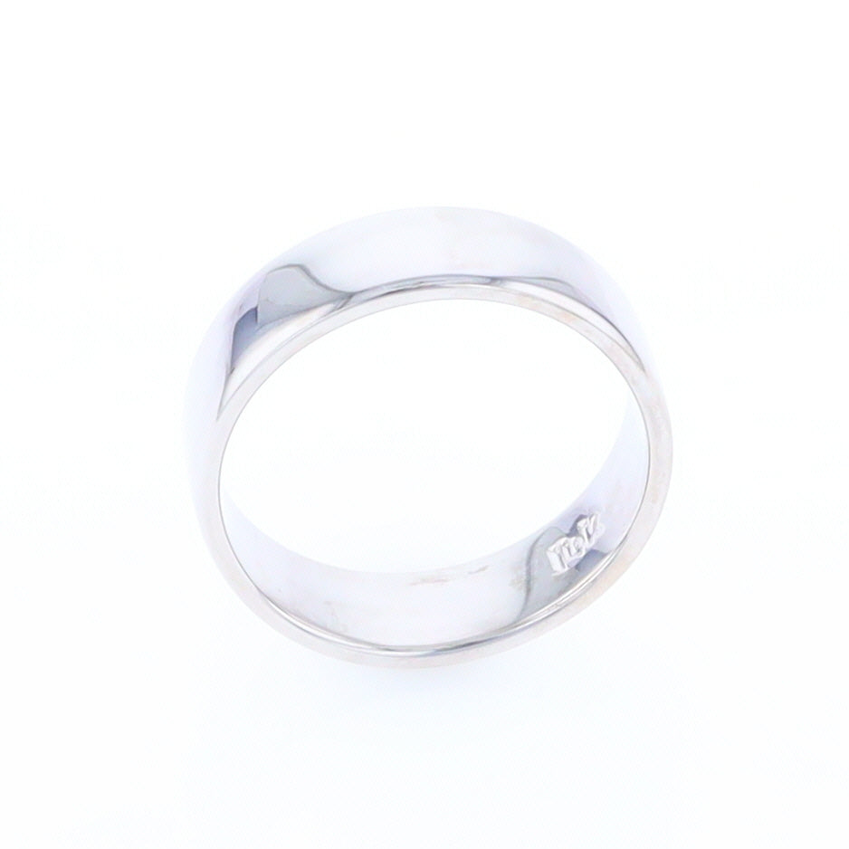 White Gold Wedding Band