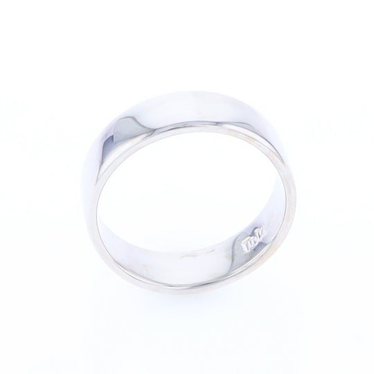 White Gold Wedding Band