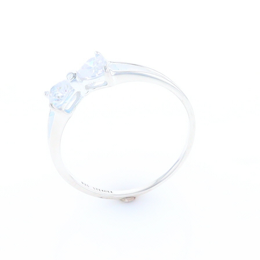 Cubic Zirconia Bow Tie Ring