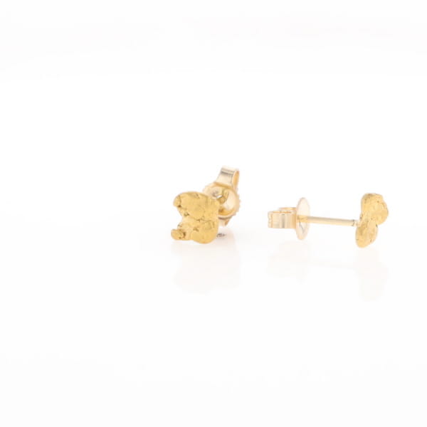Natural Gold Nugget Earrings