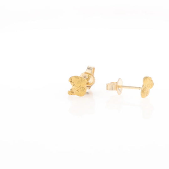 Natural Gold Nugget Earrings