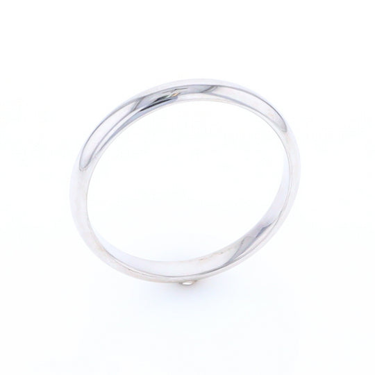 White Gold Standard Fit Wedding Band