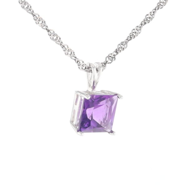 Amethyst Solitaire Pendant