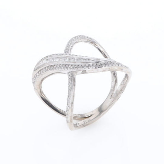 Dramatic Bypass Diamond Ring