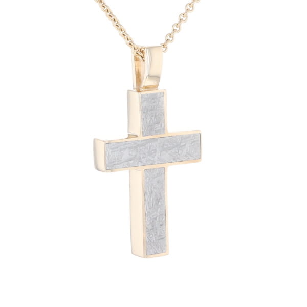 Meteorite Cross Pendant