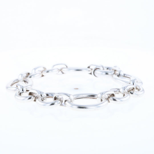 Sterling Silver Open Cable Link Bracelet