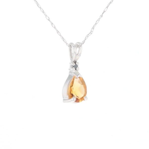 Citrine Pear Pendant