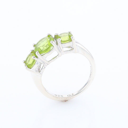 Three Peridot Ring