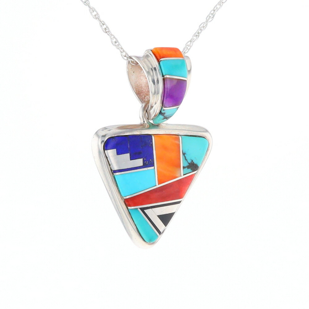 Triangle Native Inlaid Pendant