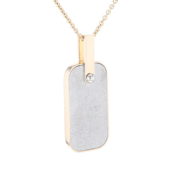 Meteorite Reversible Dog Tag Pendant