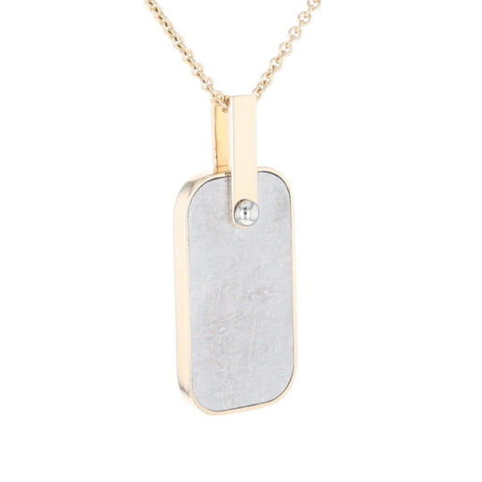 Meteorite Reversible Dog Tag Pendant