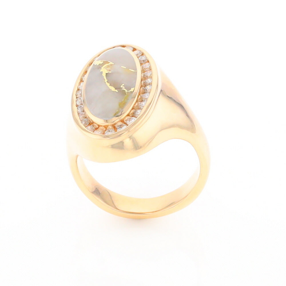 Gold Quartz Ring Lady’s