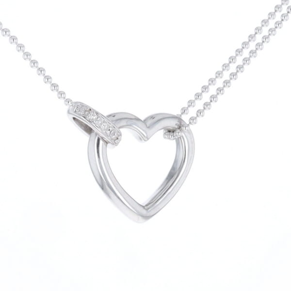 Diamond Clip Heart Necklace