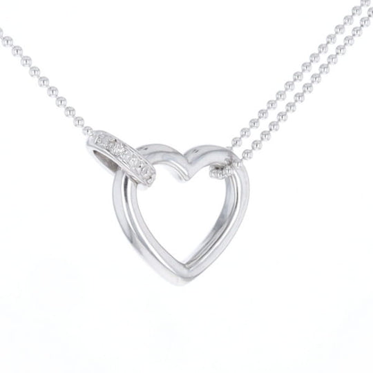 Diamond Clip Heart Necklace