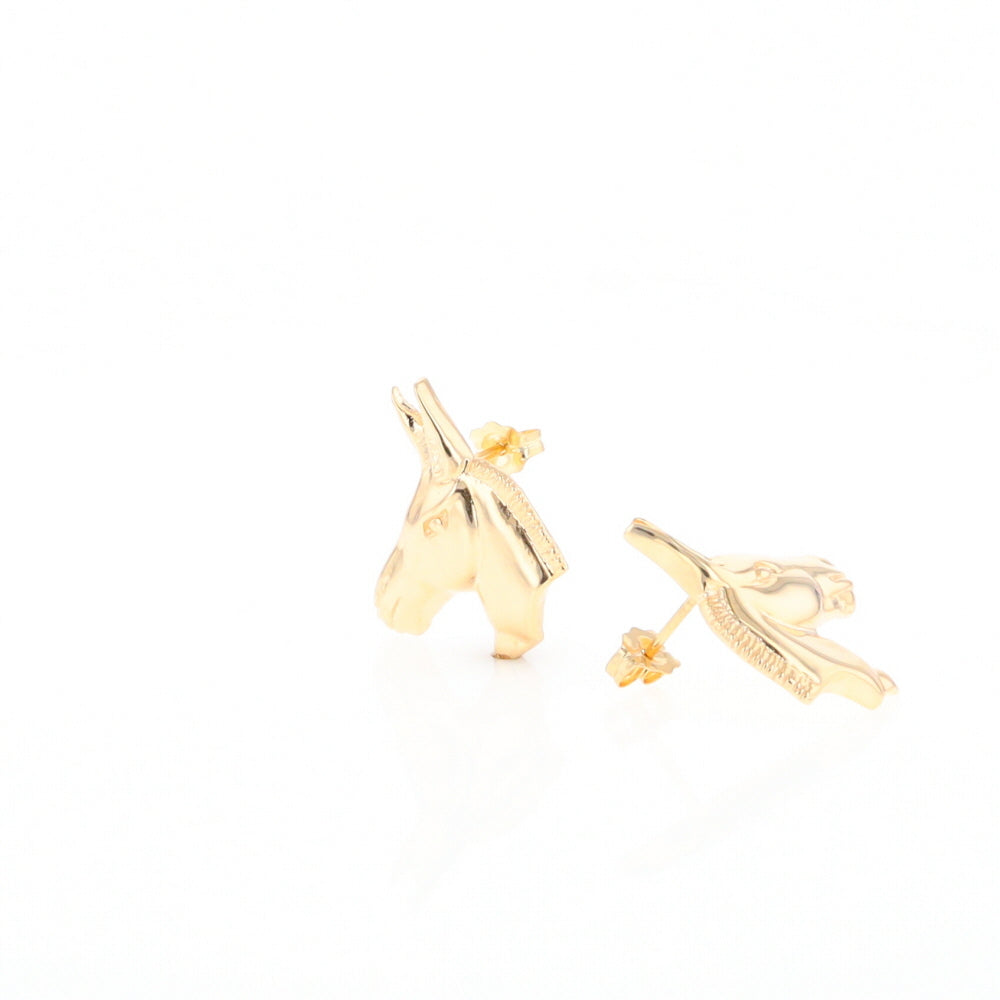 Gold Donkey Earrings