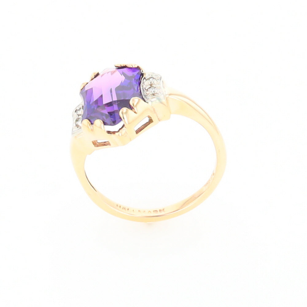 Vintage Hexagon Sapphire Ring