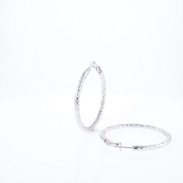 Diamond Cut Hoops