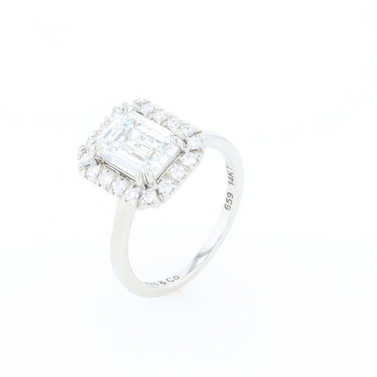 Emerald Cut Diamond Engagement Ring