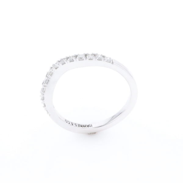 Diamond Contour Wedding Band