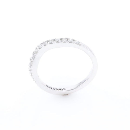 Diamond Contour Wedding Band