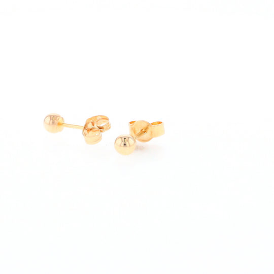 Gold Ball Stud Earrings