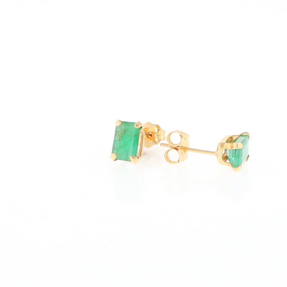 Emerald Stud Earrings