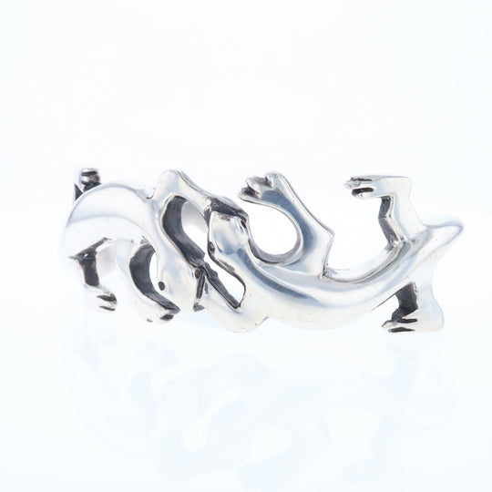 Sterling Silver Lizard Cuff Bracelet