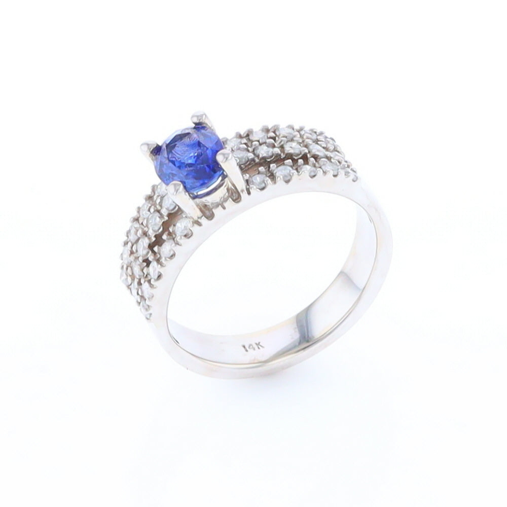 Sapphire Triple Band Ring