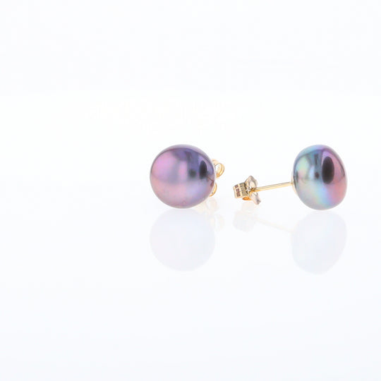 Tahitian Grey Pearl Studs