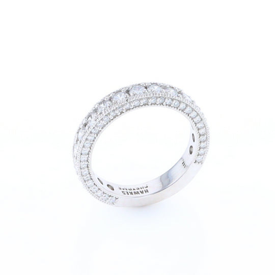 Diamond Encrusted Wedding Band