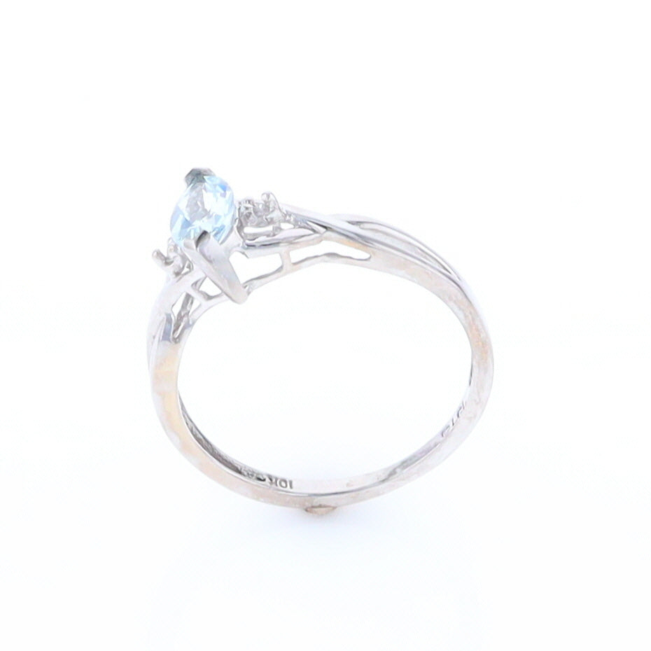 Marquise Blue Topaz Ring