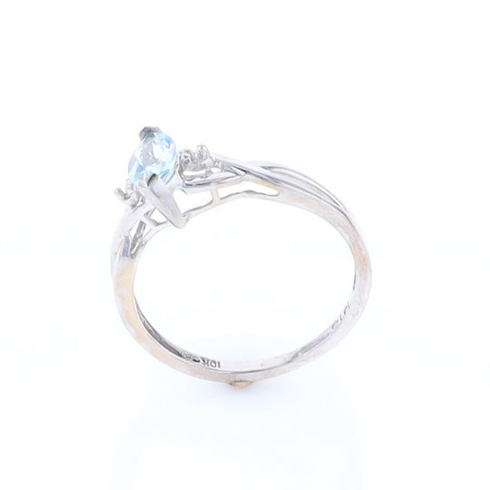 Marquise Blue Topaz Ring