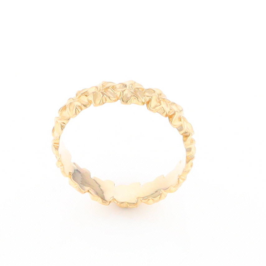 Gold Flower Eternity Ring