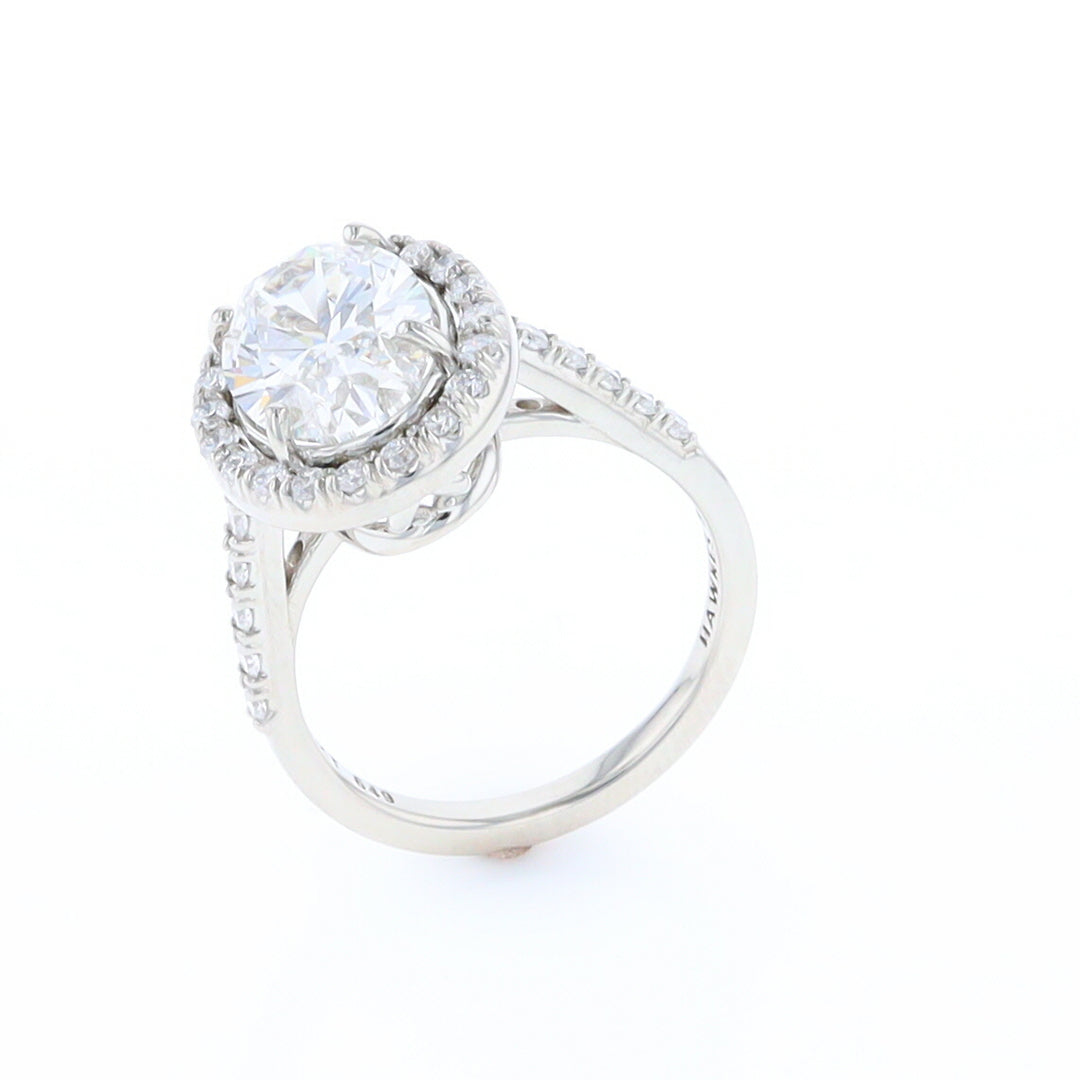 Diamond Halo Engagement Ring