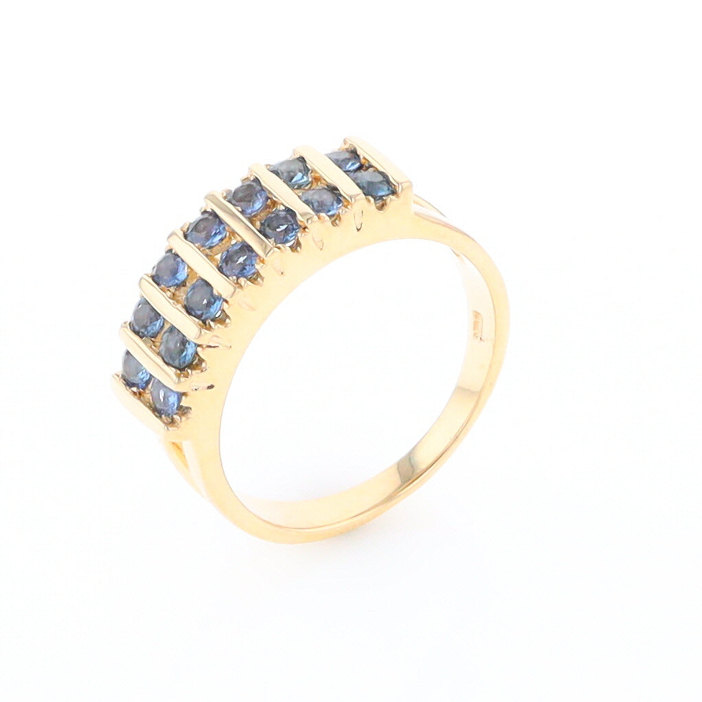 Channel Set Sapphire Ring