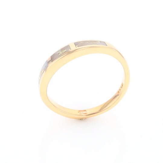 3 Section Gold Quartz Ring Lady’s Anniversary Band G2