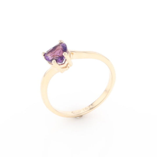 Heart Amethyst Ring