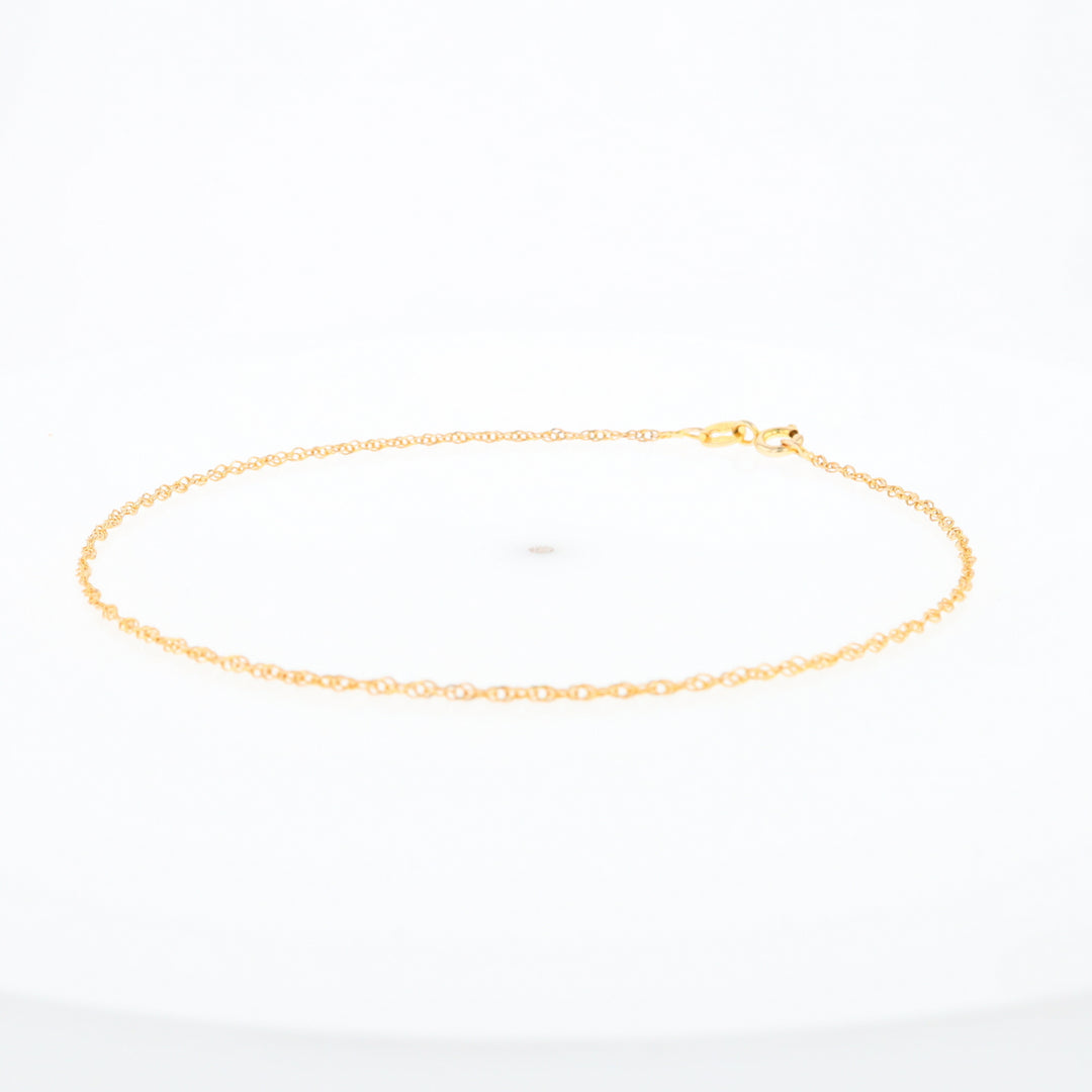 Gold Singapore Anklet